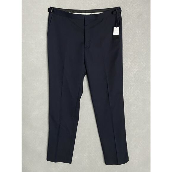 Alton Lane Men's 36x33 Tailored Fit Tuxedo Pants Solid Dark Blue NEW - Picture 2 of 10